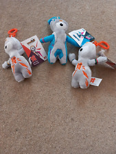 London 2012 Olympic / Paralympic Merchandise - 3 x Mascot Keyrings.