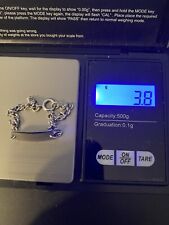 Child's Name Tag Bracelet Sterling Silver Maker: WJS 3.8g 13.5cm