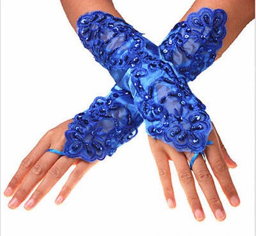 Sexy lace satin gloves - sexy,