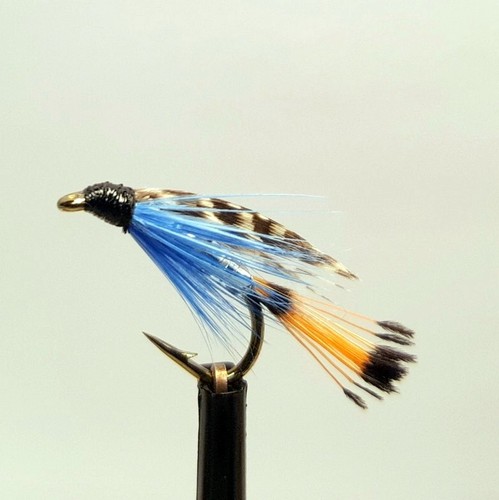 Teal blue silver wet fly - 3,