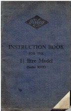 RILEY RME 1.5 LITRE SALOON ORIG. 1953 OWNERS INSTRUCTION & MAINTENANCE HANDBOOK