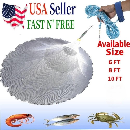10ft fishing cast net bait - net,
