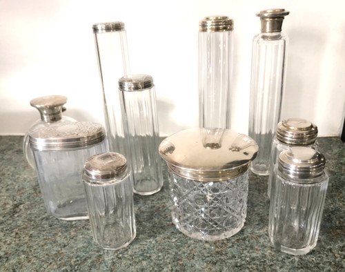 Lot ten silver top vanity - silver,
