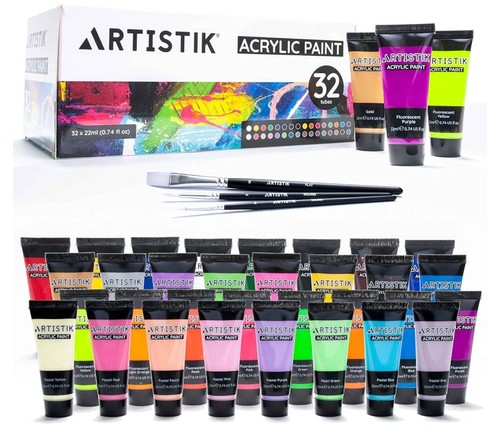 Acrylic paint set - acrylic,