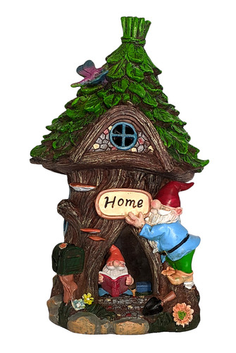 Solar lighted gnomes tree - solar,