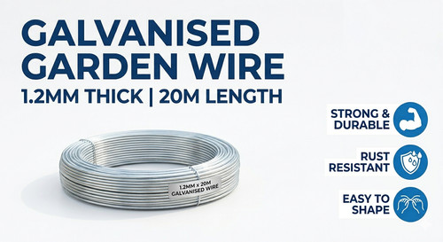 Galvanised garden wire - garden,
