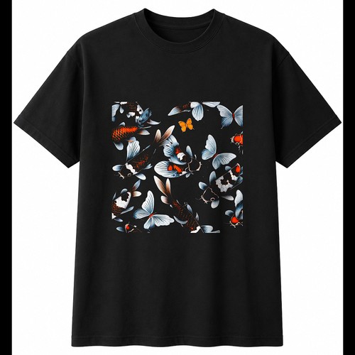 Koi butterfly portrait - koi,