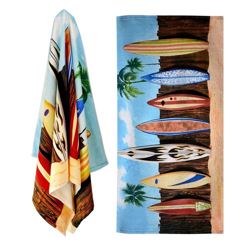 Microfibre beach towel surf - beach,