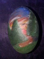 RARE HAND PAINTED EMU EGG