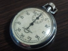 Pocket Vintage  Chronograph Stopwatch Zlatoust USSR quality mark  not working