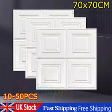 50PCS Large Drop Ceiling Tiles Wall Sticker·XPE Self-adhesive.Ceiling Foam Panel