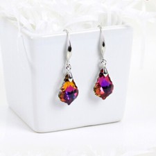 Red emerald crystal drop 925 - drop,