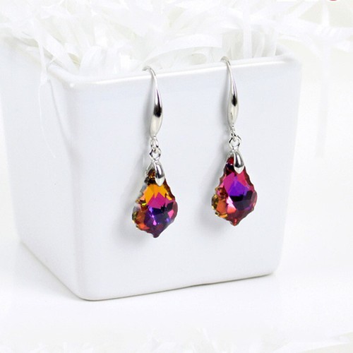 Red emerald crystal drop - emerald,