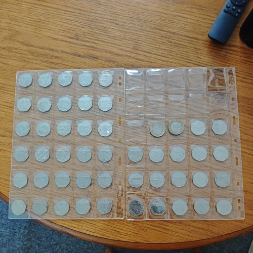 Collection 50p and - 50p, 2
