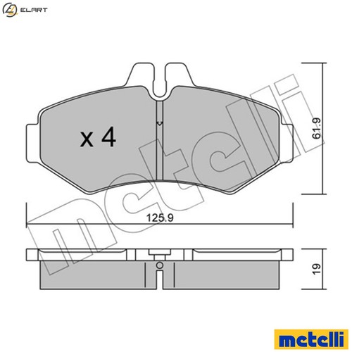 Brake pad set - brake, disc