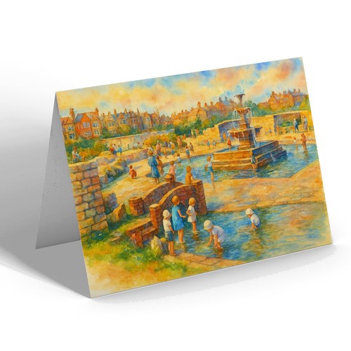 Notelet paddling pool south - paddling,