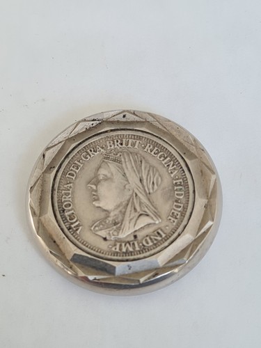 Victorian coin mounted - victorian,