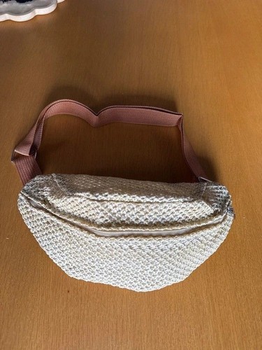 Woven straw across body - woven,