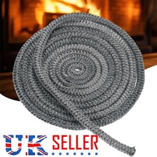 Black Stove/Fire Rope 6/8/10/12mm 2m Woodburner Log Burner Door Sealing rope W