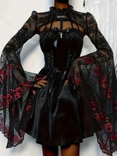 Gothic Lace Rose Bolero Shrug