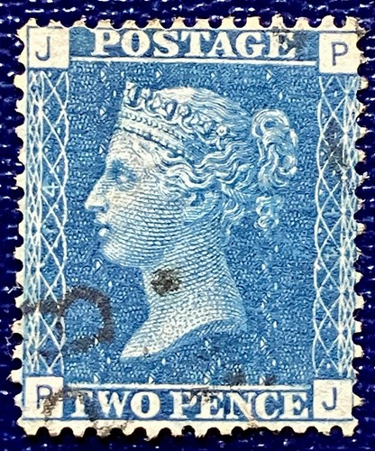 Two penny blue plate - two,