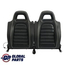 Volkswagen Scirocco III Rear Seat Backrest Cover Leather Fabric Black Ceramic