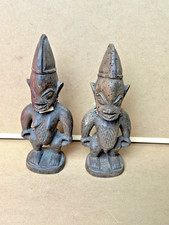 Vintage Yoruba Ere Ibeji Twin Figures (Matched Pair) 12"