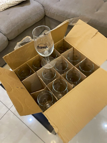 Aspall cider stemmed glass - cider,