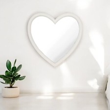 Wooden Heart Mirror 60cm Heart