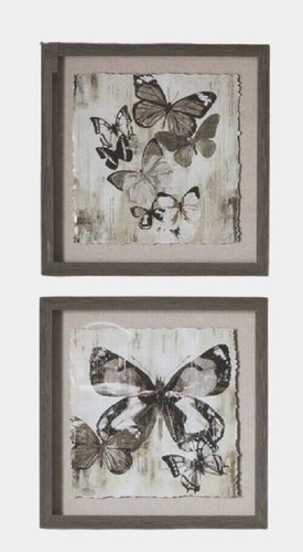 Butterfly garden framed - framed, art