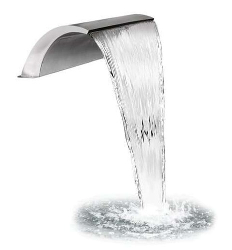 Stainless steel waterfall - steel, wide