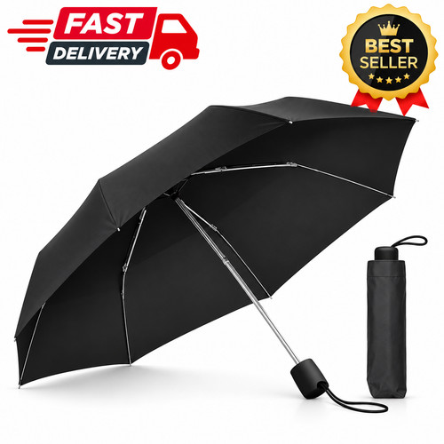 Umbrella black automatic - umbrella,