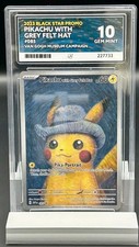 ACE 10 PERFECT SUBGRADES  Pikachu with Grey Felt Hat Van Gogh Promo #085 Pokemon