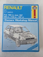 Renault 5 inc GT Turbo Haynes manual Feb 1985 to June 1987 Petrol Models