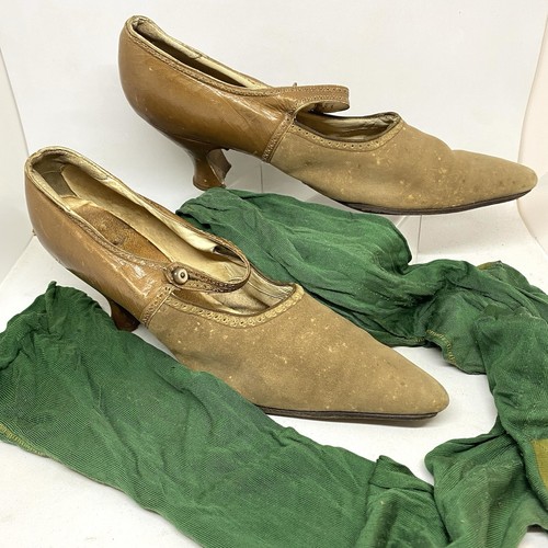 Antique 1920 ladies tan - antique, 1920’s