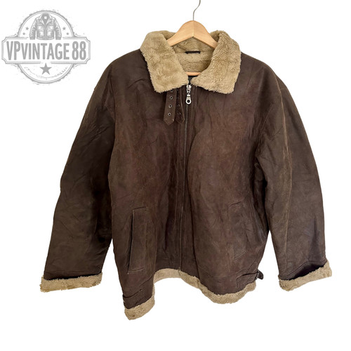 Vintage brown shearling - b-3,