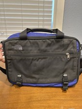 Large North Face Blue Base Camp Messenger Shoulder Bag Laptop Bag