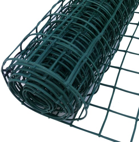 Green plastic garden pvc mesh - green,
