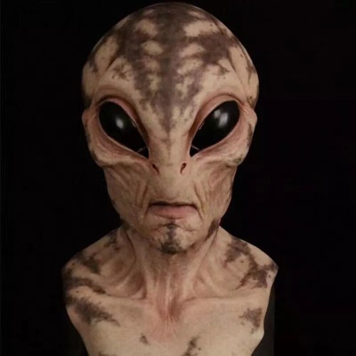 Halloween aliens head mask old - halloween,