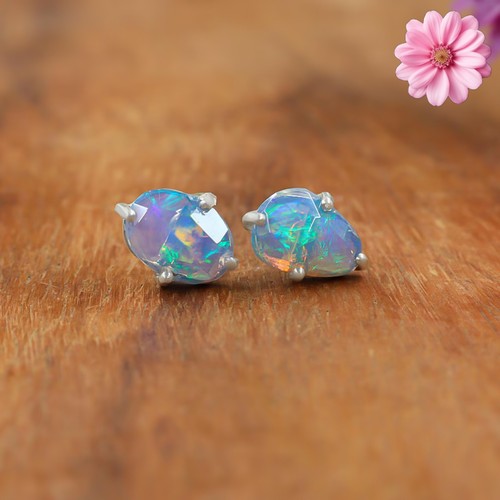 100 original fire opal - opal, slice