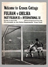 Fulham v Chelsea 1974-1975 Friendly - Police Dependents Benefit Match 14/04/1975