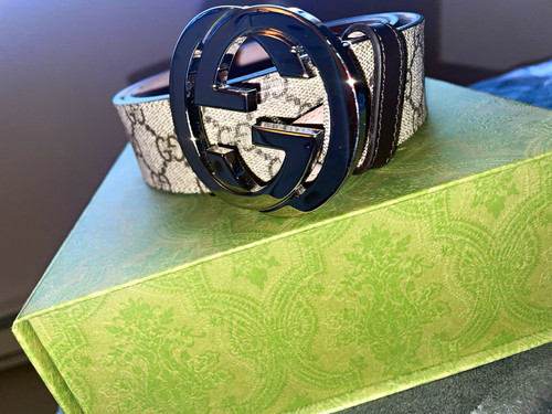 Gucci logo monogram belt - gucci,