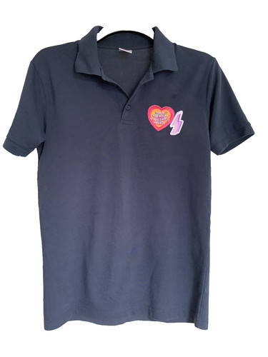 Womens navy polo top - polo, with