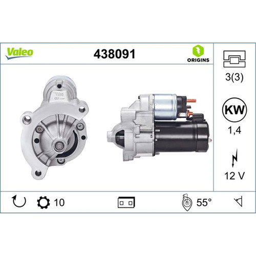 Valeo starter motor - valeo, 1.4kw