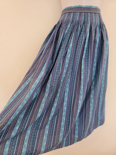 Vintage skirt midi blue - vintage,