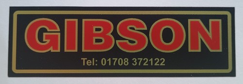 Gibson exhaust sticker - gibson,
