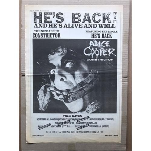 Alice cooper constrictor - cooper,