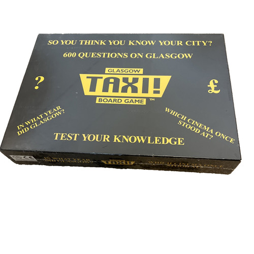 Glasgow taxi vintage board