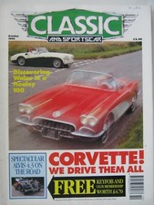 Classic & Sportscar October 1992 Corvette Healey 100 Tatra 613 Fiat 1100 Alvis 