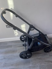 Babystyle Oyster 3 Pram chassis frame - dark grey (gun metal)  with black handle